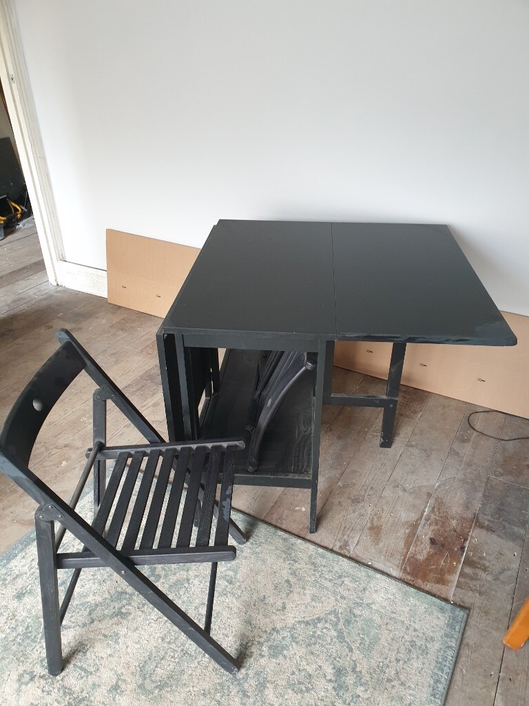 ikea folding dining table and chairs